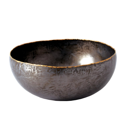 Studio A Metal Industrial Decorative Bowl in Black & Reviews